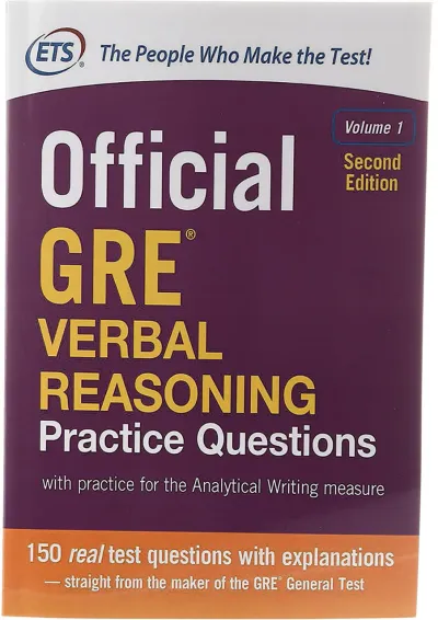 Official GRE Verbal Reasoning Volume 1 Second Edition Official GRE Verbal Reasoning Volume 1 Second Edition